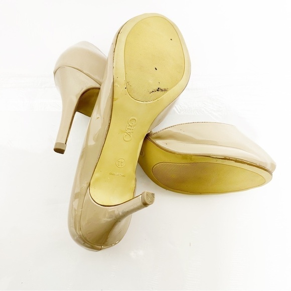 Cato Neutral Nude Cream Beige Open Toe Pumps Womens size 11 - Picture 6 of 6